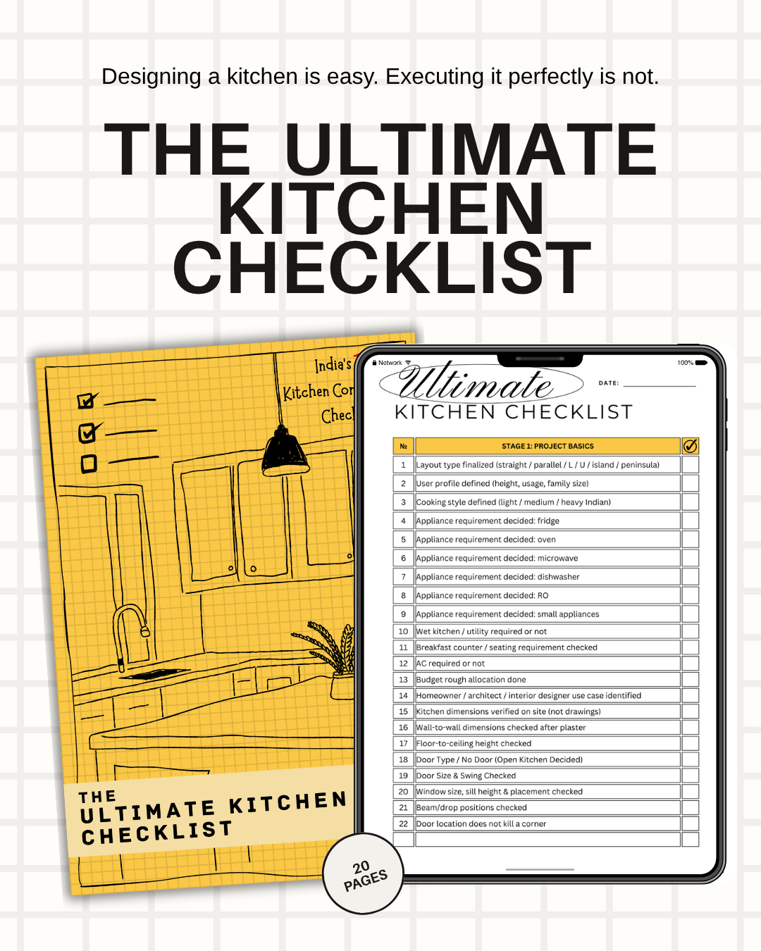 🇮🇳 India’s Only - The Ultimate Kitchen Checklist ™ (E-Book)