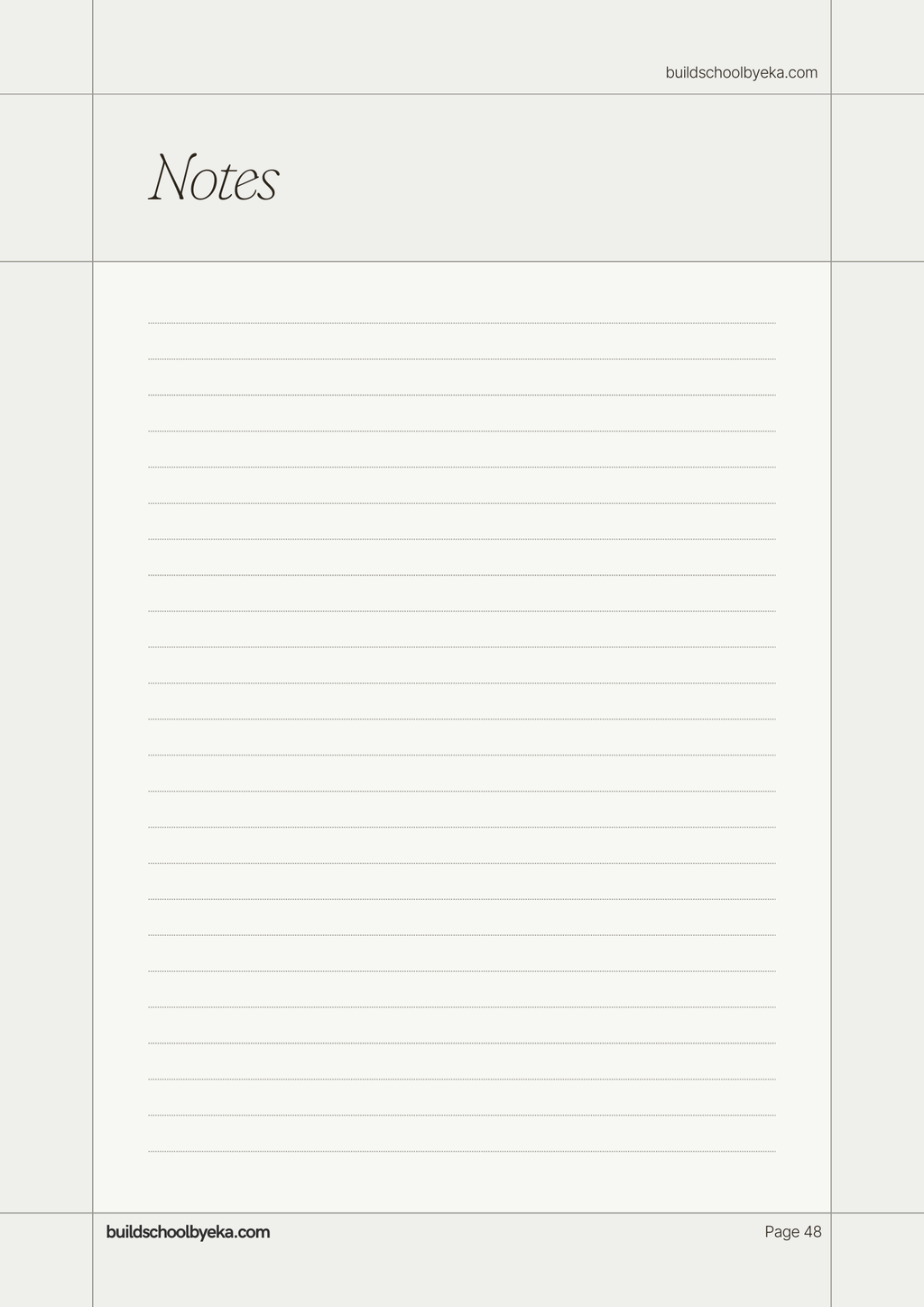 The Ultimate Scope Sheet